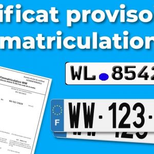Carte grise provisoire CPI-WW-Plaques transites Allemande
